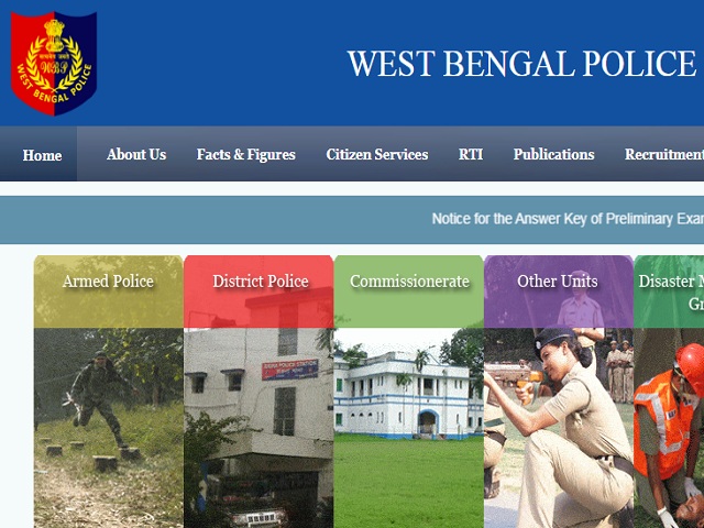 WB Police Wireless Operator Answer Key 2022 Released @wbpolice.gov.in,Download PDF Here